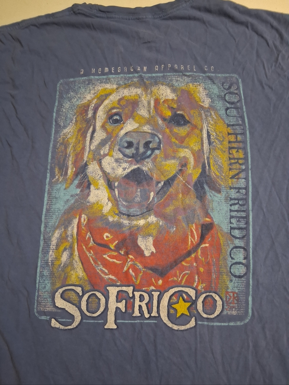 Southern Fried Cotton Men's Short Sleeve Tee Size Large